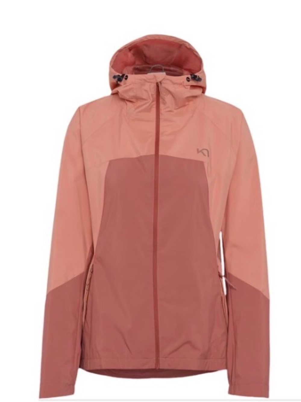 BNWT Kari Traa Two-Tone Dusty Orange and Muted Pink Ski Shell Jacket